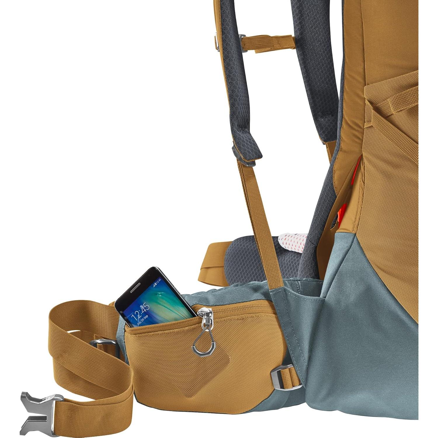 Mochila de Senderismo Deuter Aircontact Core 50+10L Almendra-Azul