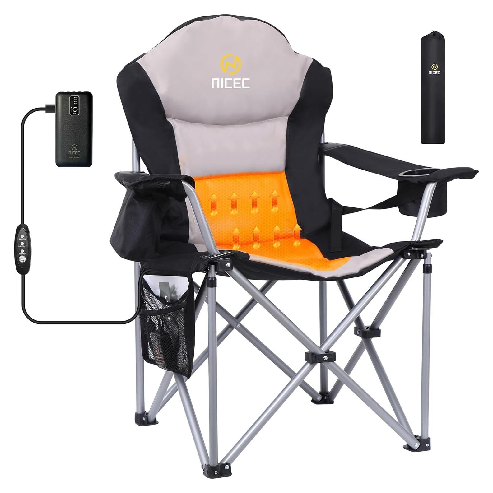 Silla de Camping Calentada Nice C con Banco de Poder 20000mAh