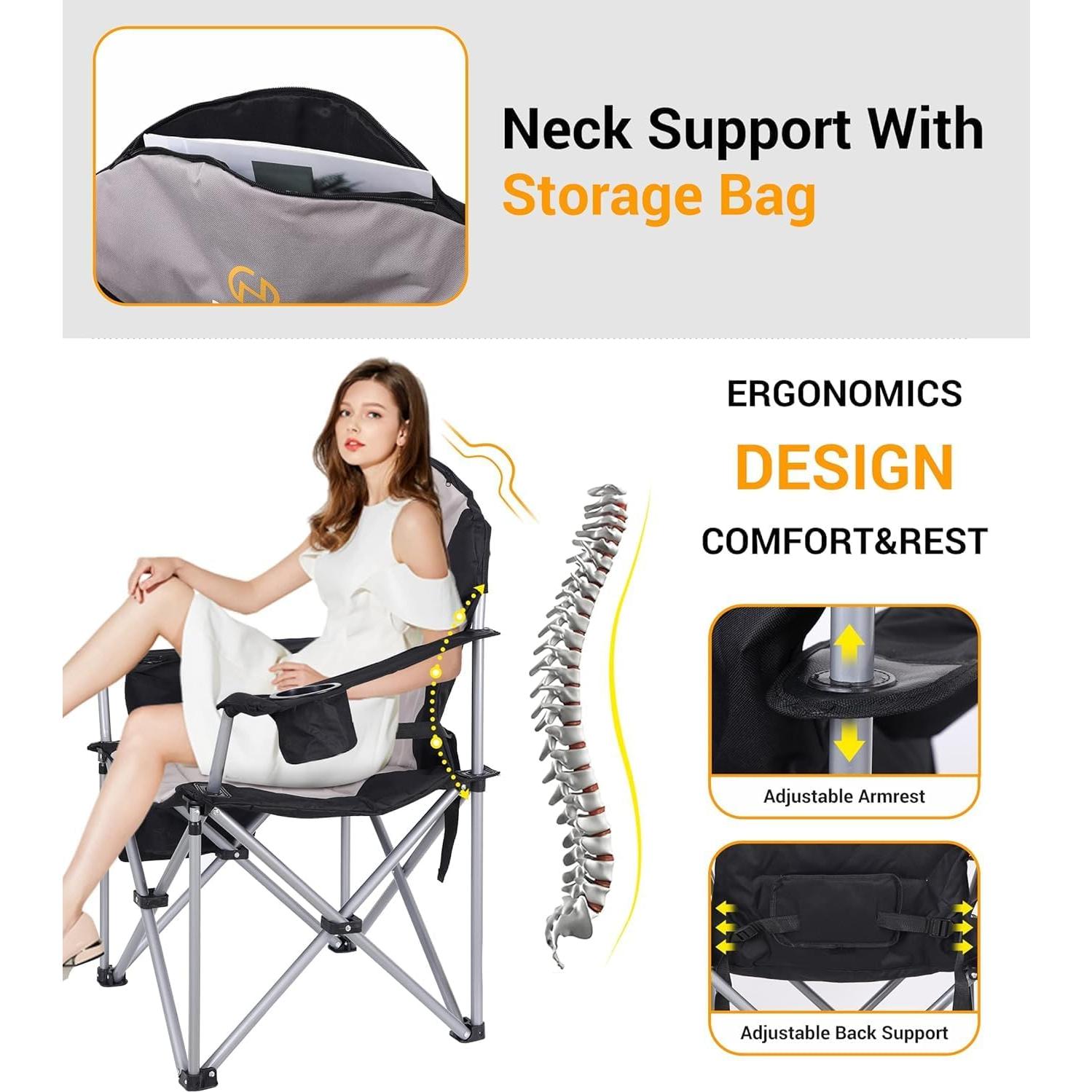 Silla de Camping Calentada Nice C con Banco de Poder 20000mAh