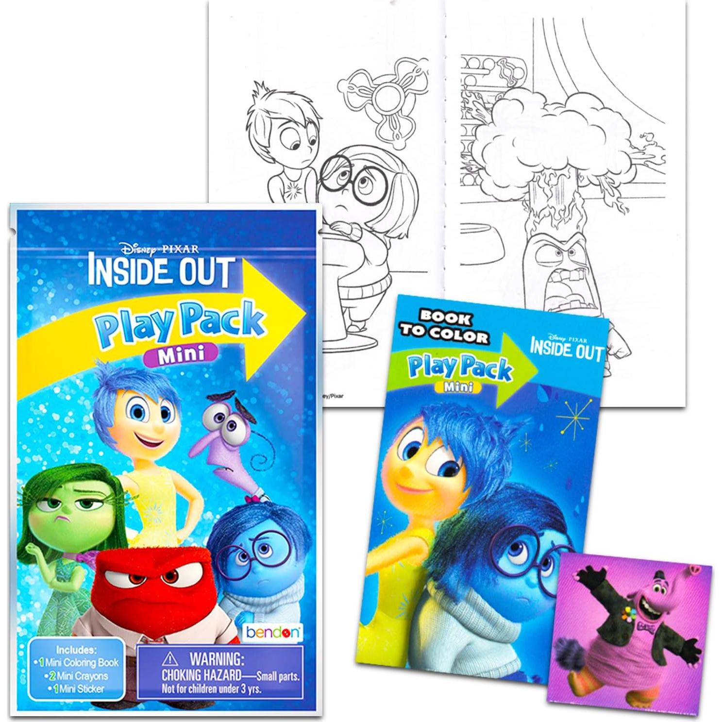 Conjunto de San Valentín Disney Intensamente - 24 Mini Libros para Colorear