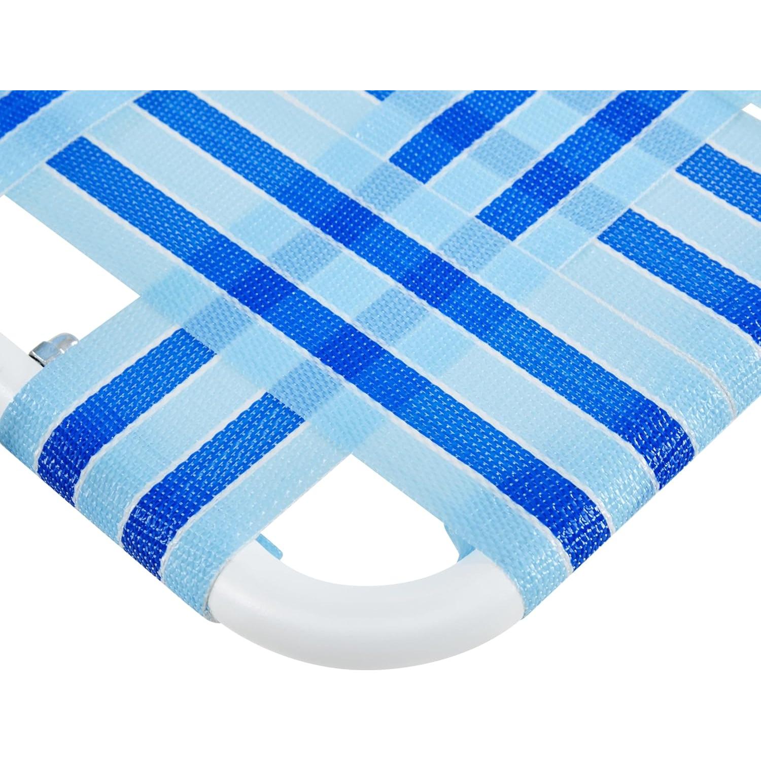 Juego de 2 Sillas de Playa Plegables Yaheetech Azul