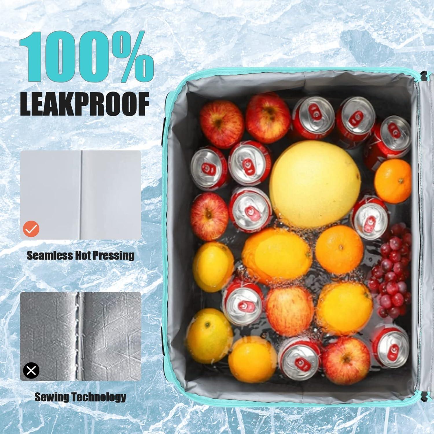 Bolsa Térmica Aislada INSMEER 55L Plegable para Camping y Playa