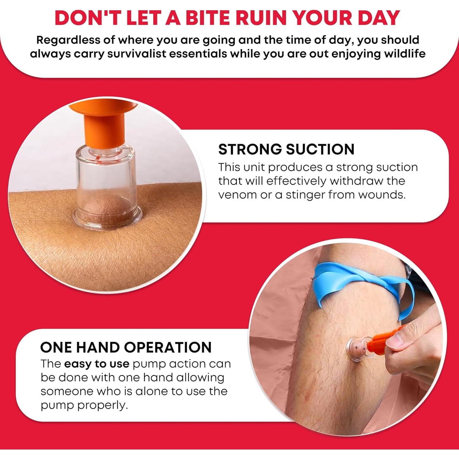 Kit Extractor de Veneno Ever Ready para Mordeduras y Picaduras