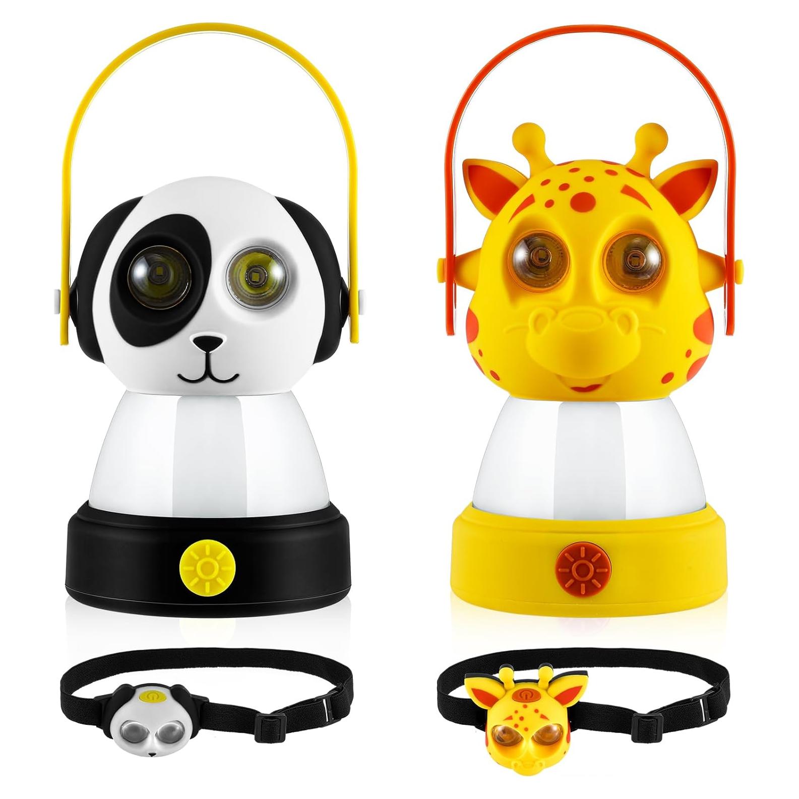 Linterna LED de Camping VIHOSE 4 Pcs Temática Animales