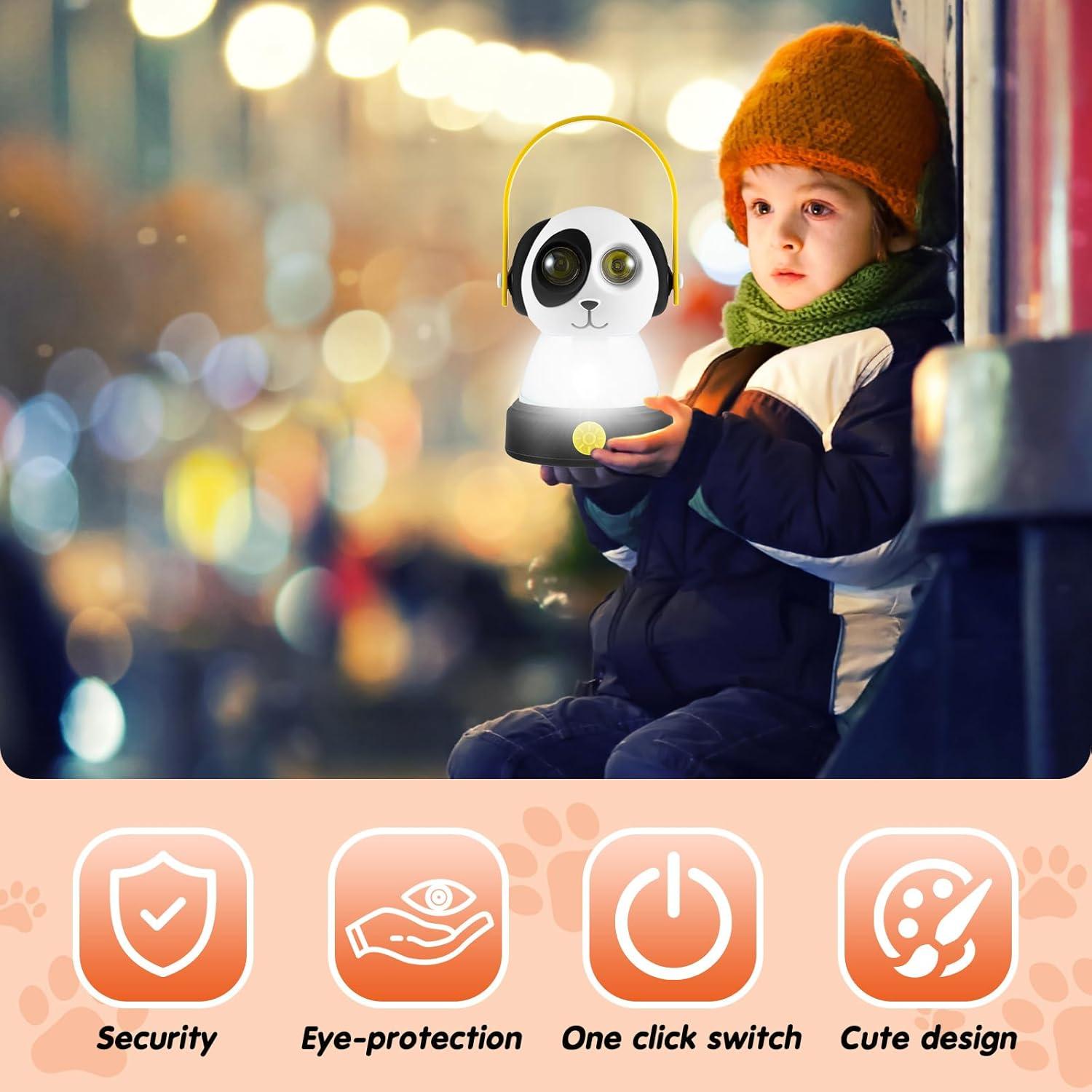 Linterna LED de Camping VIHOSE 4 Pcs Temática Animales