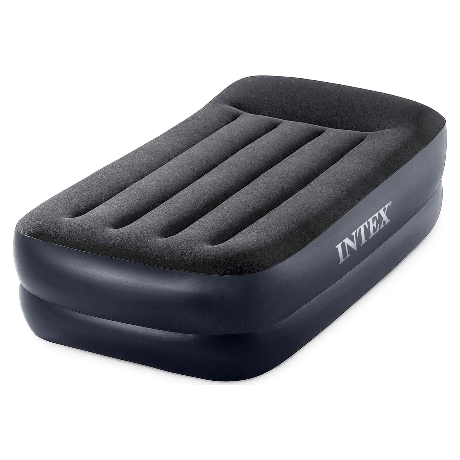 Colchón Inflable Elevado INTEX Individual con Bomba y Almohada