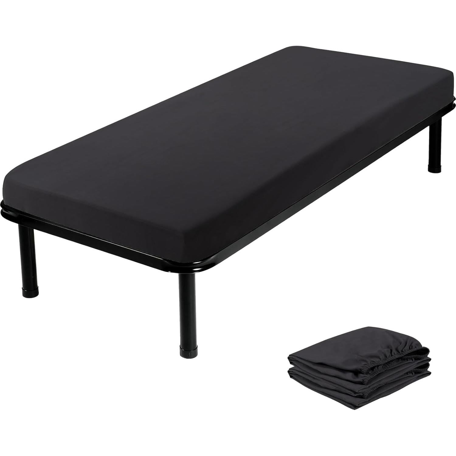 Sábanas de Cuna URZGU 31x75 cm Ajustables Microfibra Negra