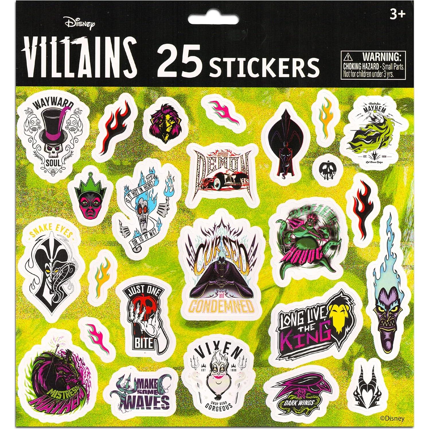Paquete de 100 Stickers Villanos Disney - Tienda Disney