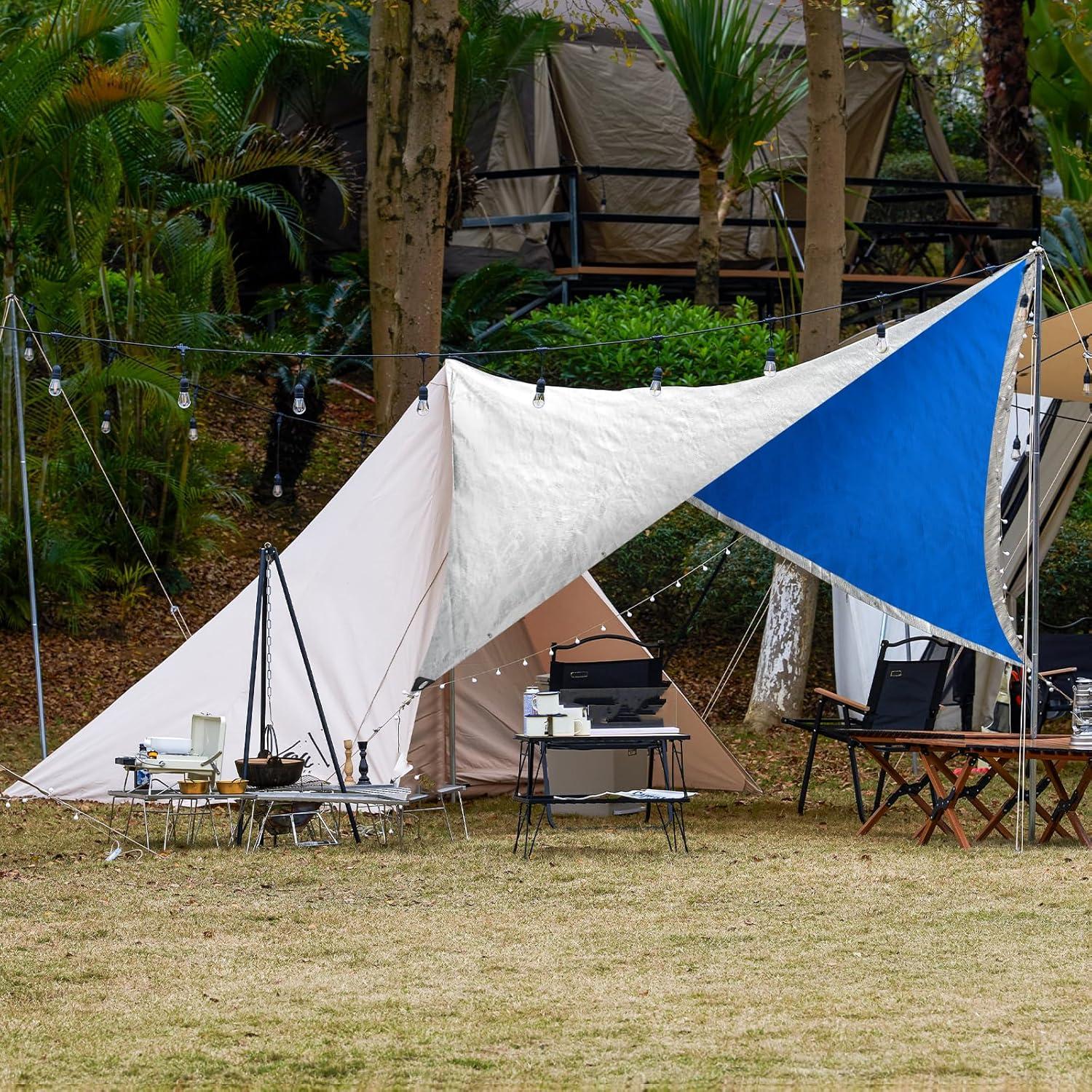 Lona Impermeable TICONN 1.83m x 2.44m 5.5 Mil Resistente UV