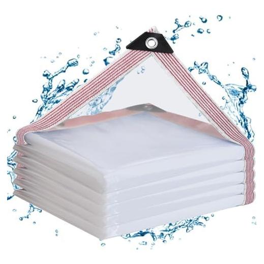 Lona Transparente Resistente al Agua 2.13x2.74m Welacymet