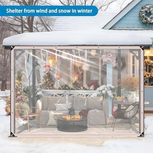 Lona Transparente Resistente al Agua 2.13x2.74m Welacymet