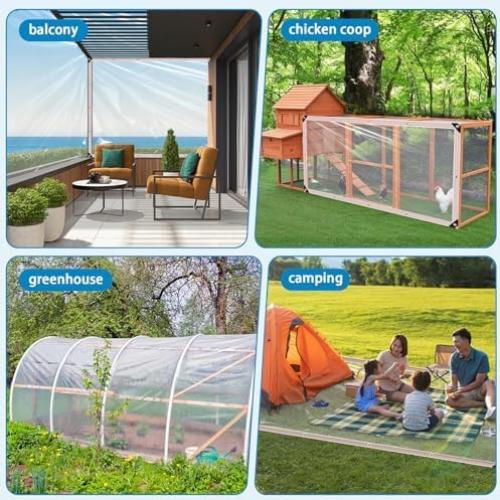 Lona Transparente Resistente al Agua 2.13x2.74m Welacymet
