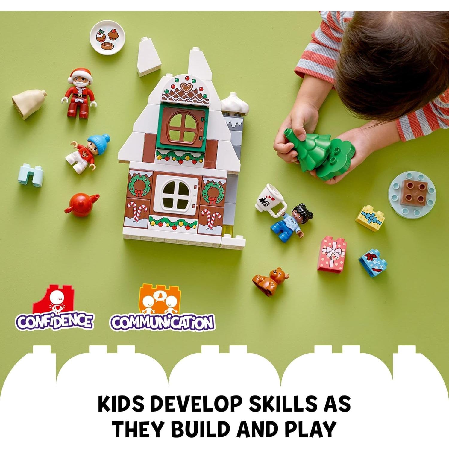 LEGO DUPLO Casa de Jengibre de Santa 10976 - Juguete Navidad 2+ Años