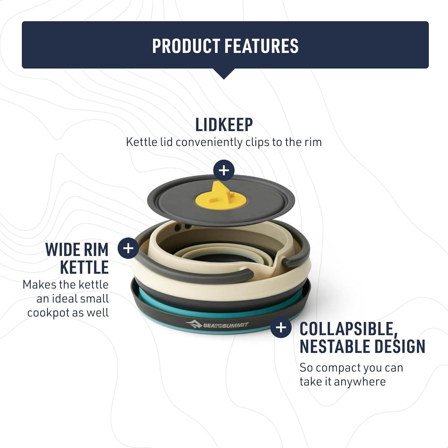 Sea to Summit Frontier Ultralight Collapsible Kettle Cook Set