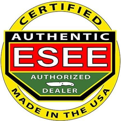 Cuchillo ESEE-3P-B de hoja fija, 20.8 cm, funda negra