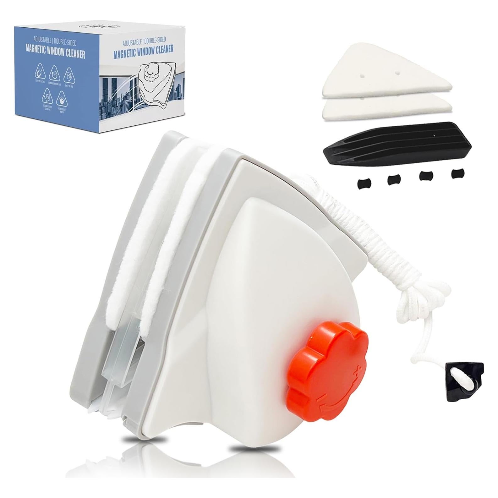 Limpiador Magnético de Ventanas Tres Orquídeas 0.1-1" Naranja