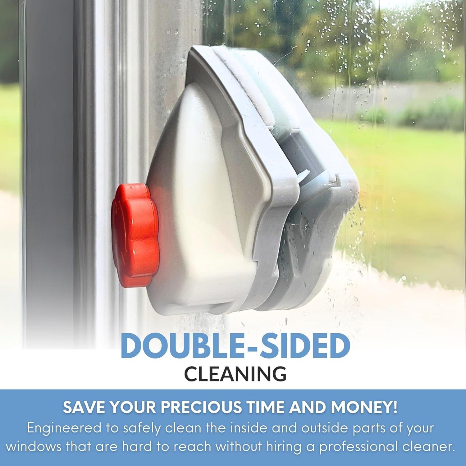 Limpiador Magnético de Ventanas Tres Orquídeas 0.1-1" Naranja