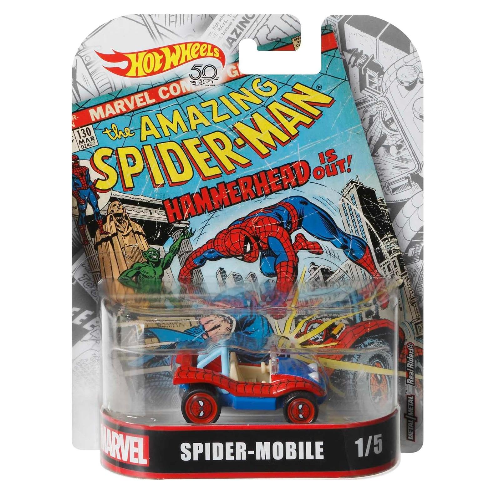 Vehículo Spider-Mobile Hot Wheels Escala 1:64 Coleccionable