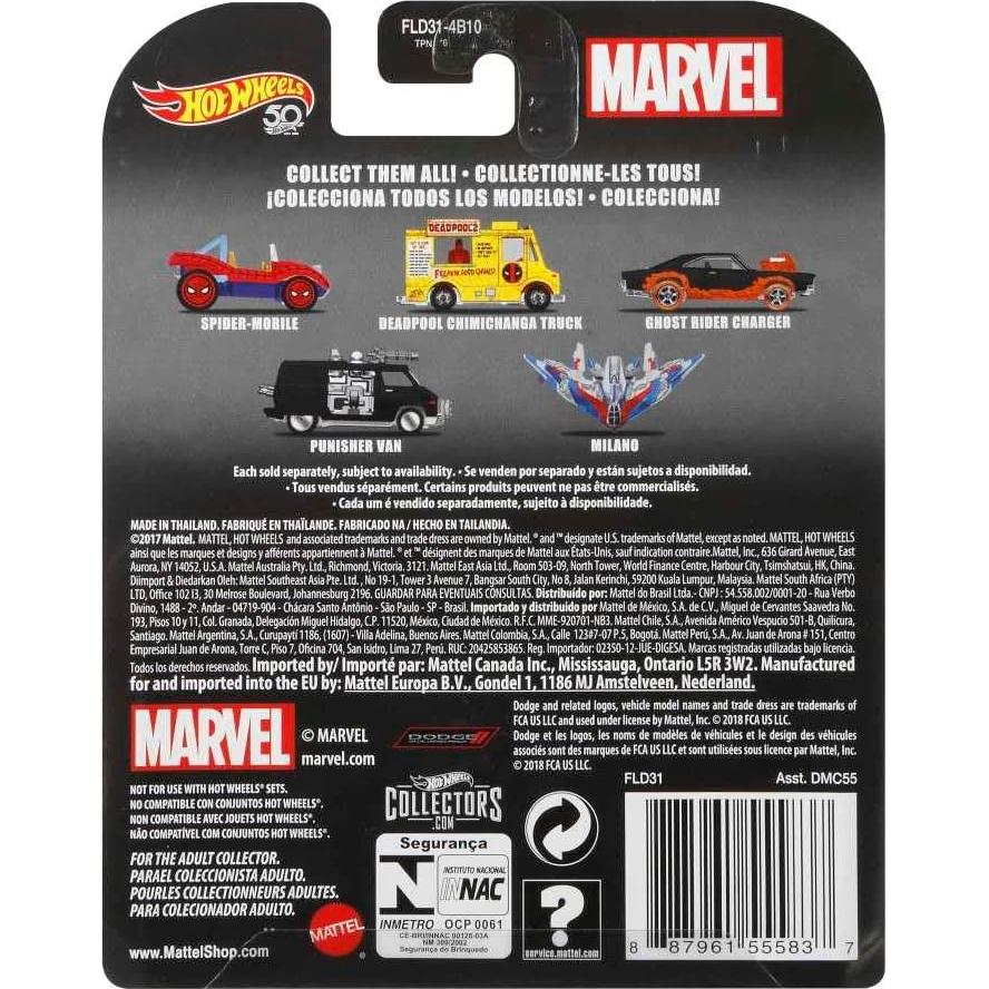 Vehículo Spider-Mobile Hot Wheels Escala 1:64 Coleccionable