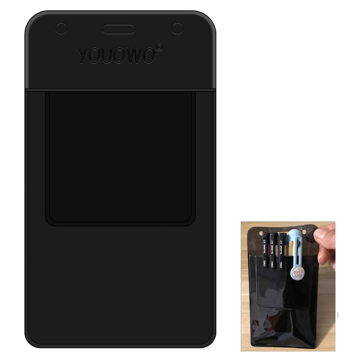 Protectores de Bolsillo YOUOWO 6 Piezas PVC Negro 9x12.5cm