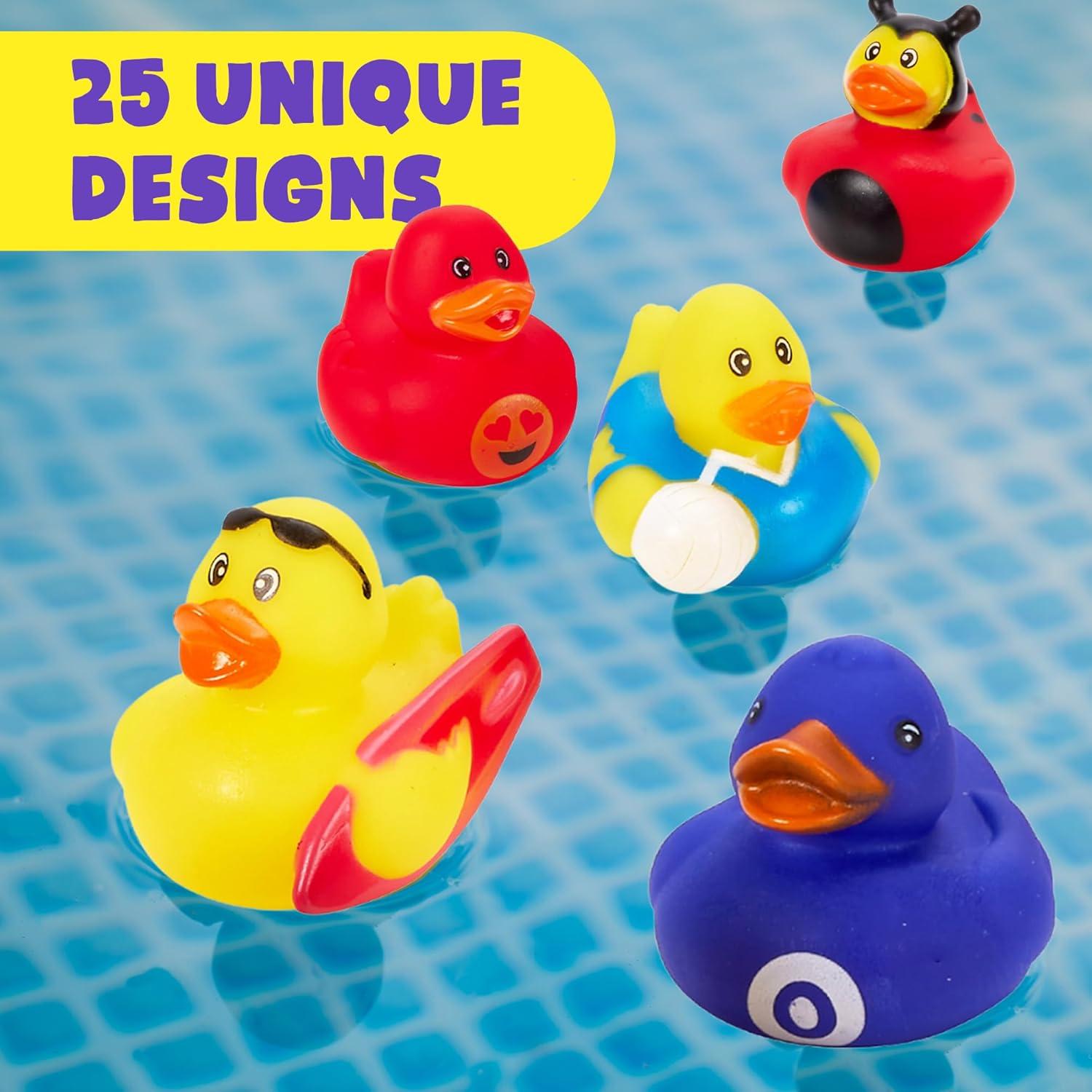 Juego de Patitos de Goma Variados Better Basics - 25 Unidades