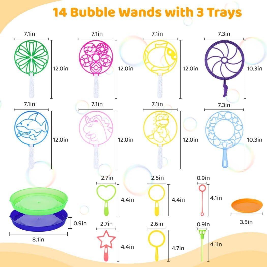 Juego de Varitas de Burbujas B Bangcool - 17 Piezas para Niños