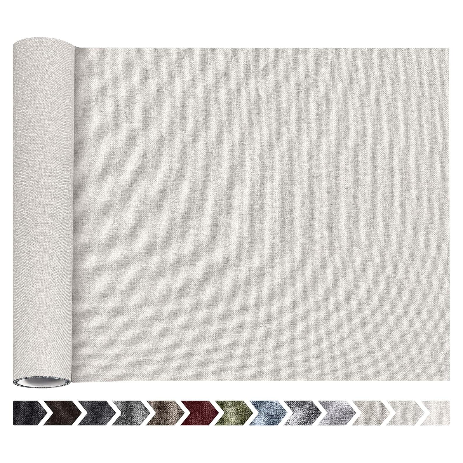 Parche Autoadhesivo de Lino Beige 30.48x101.6 cm KING MOUNTAIN