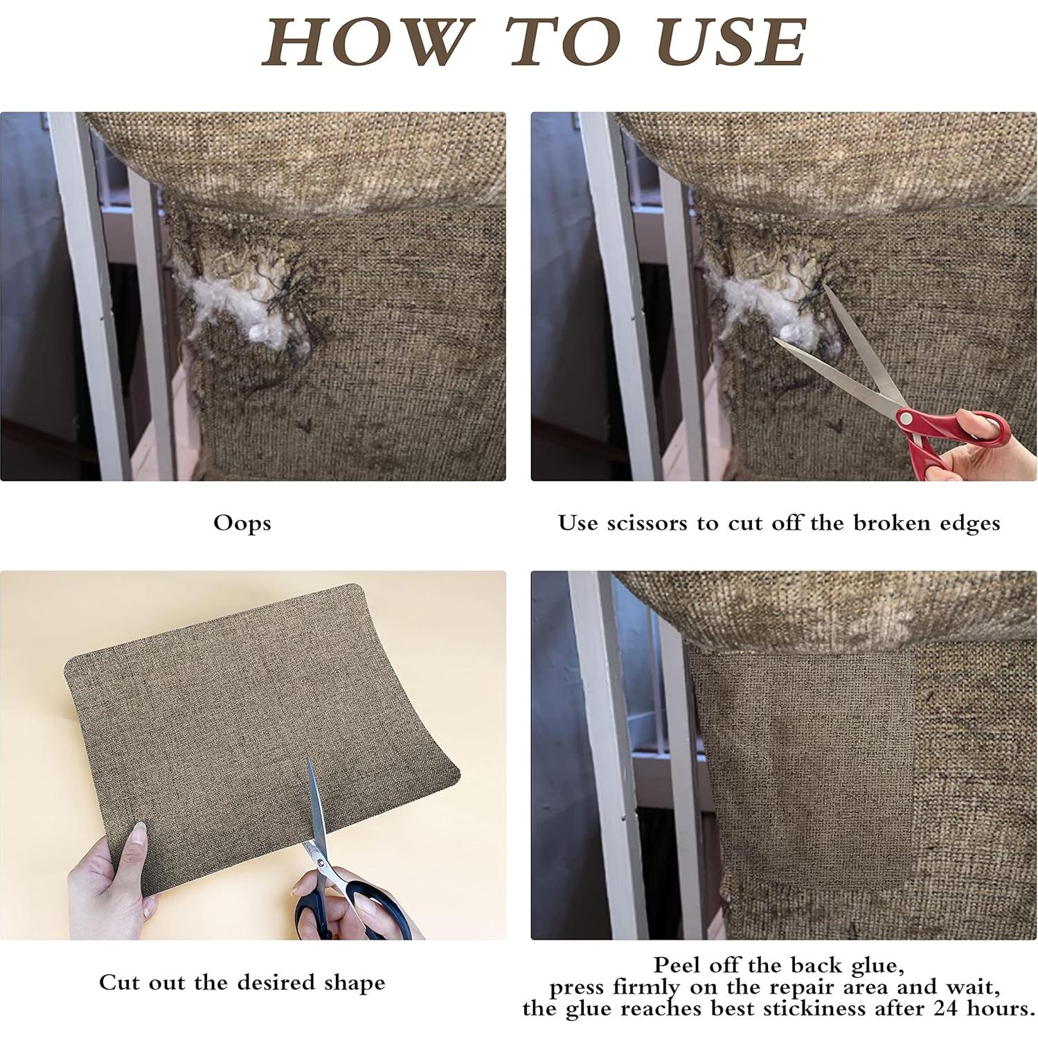 Parche Autoadhesivo de Lino Beige 30.48x101.6 cm KING MOUNTAIN