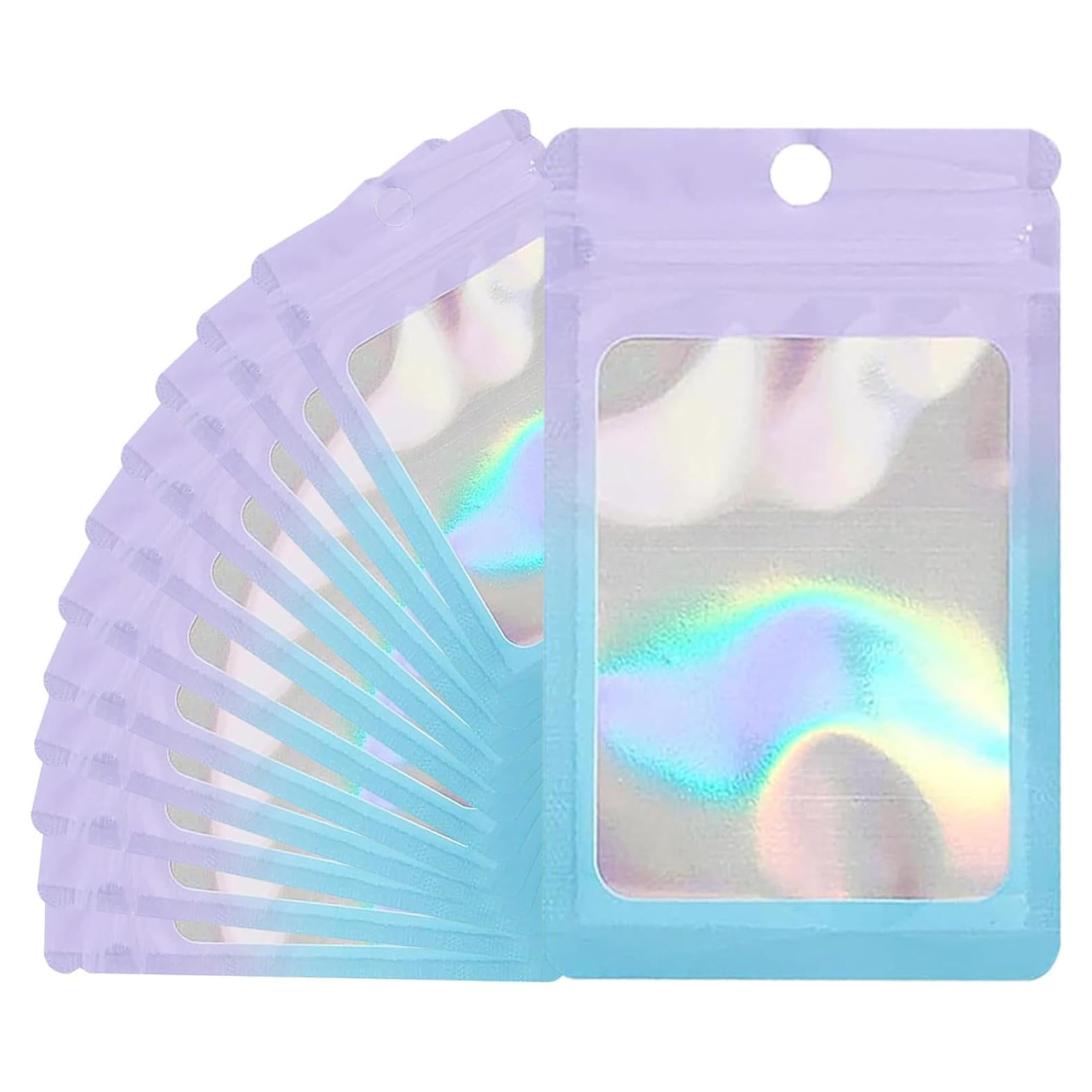 100 Bolsas Holográficas Reutilizables 13.7x19.6 cm ROSSENZURA