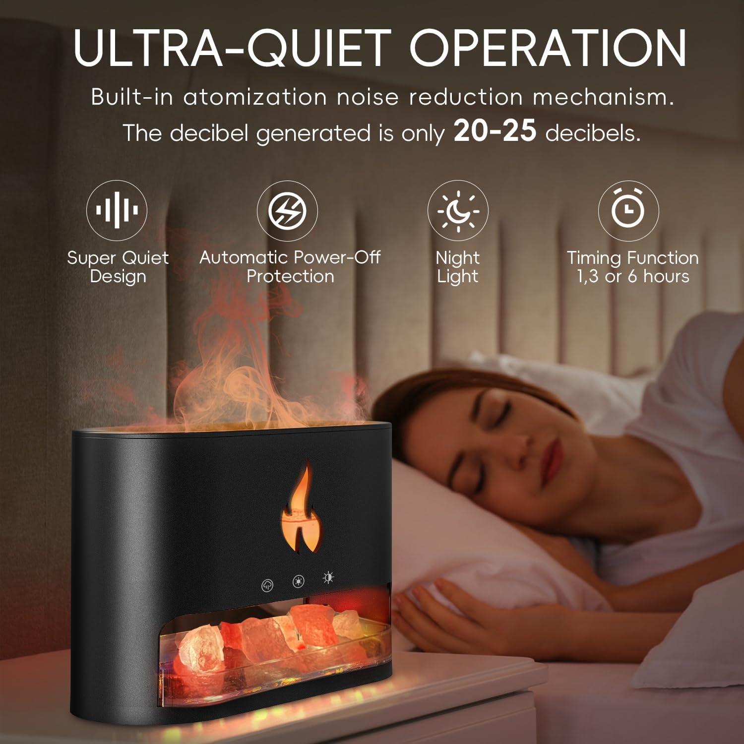 Difusor de Llama de Chimenea Yaledi 250ml Aromaterapia USB