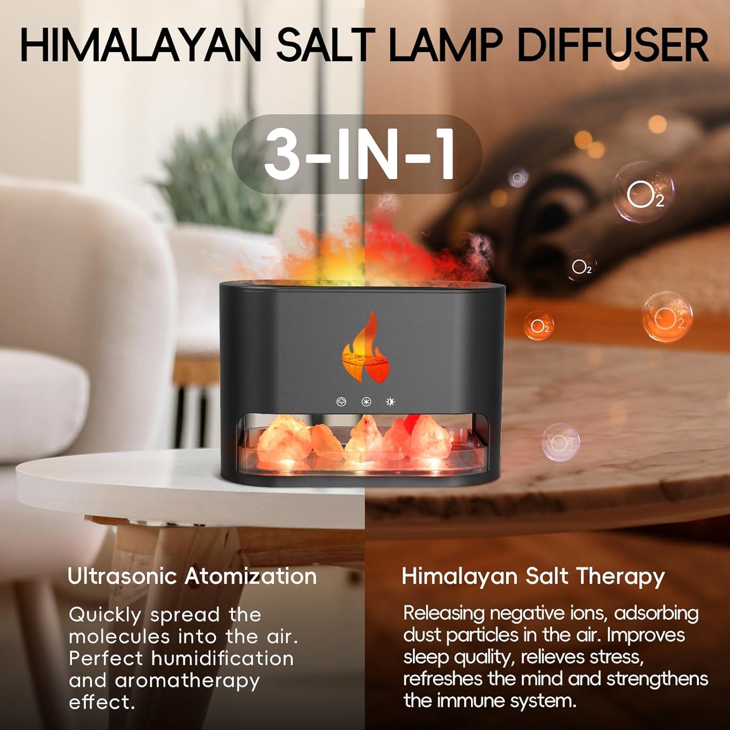 Difusor de Llama de Chimenea Yaledi 250ml Aromaterapia USB