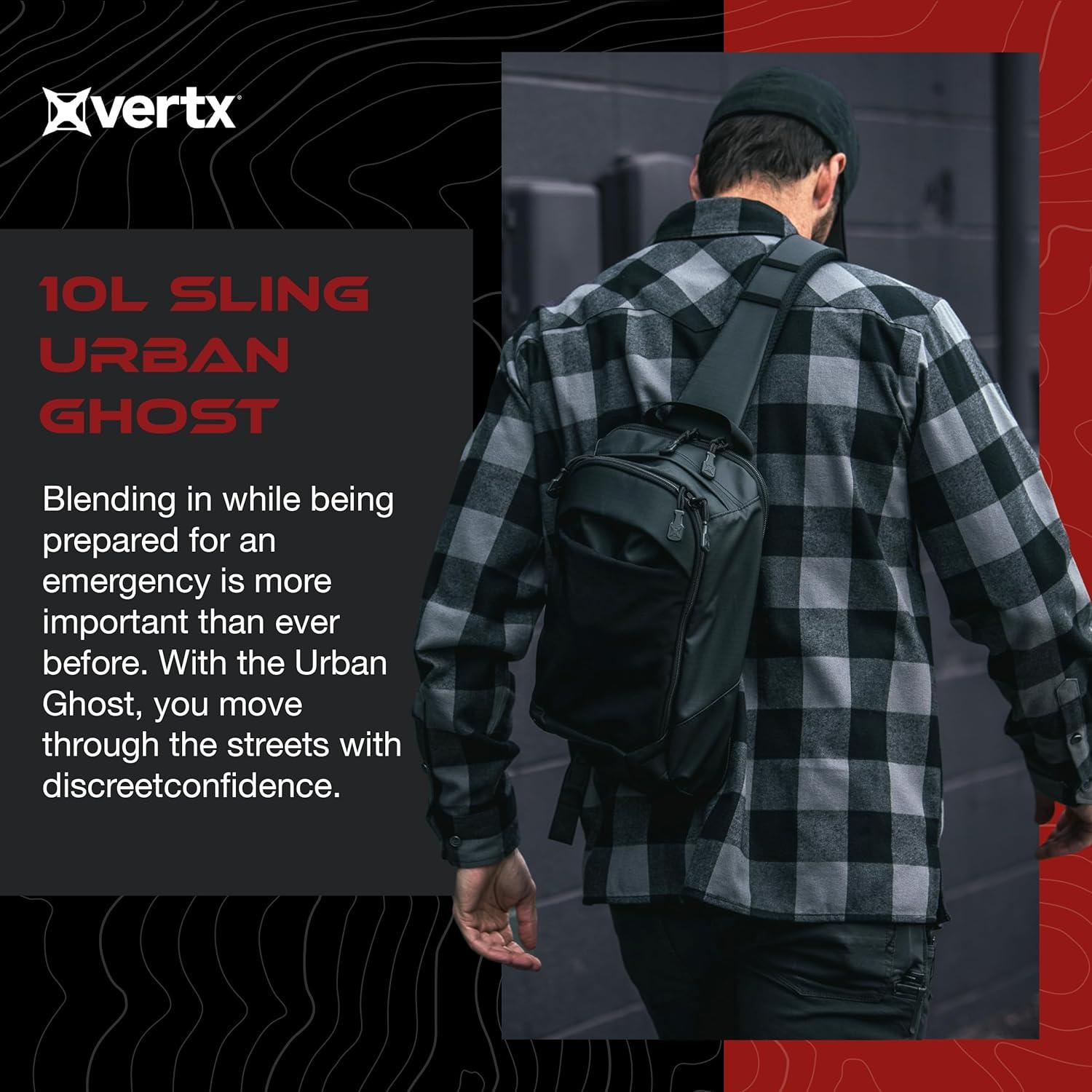 Bolsa Bandolera Táctica Vertx F1 VTX5304 10L Negra