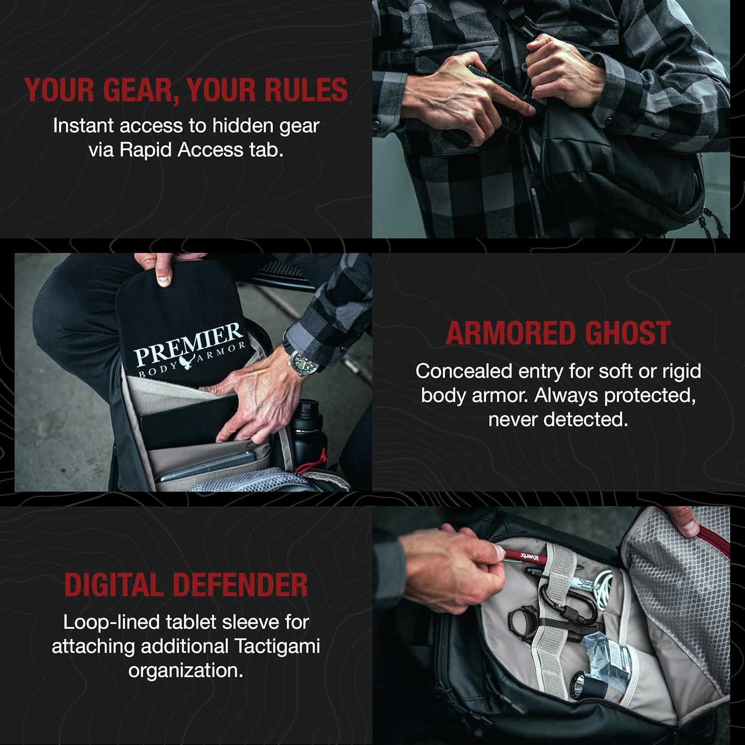 Bolsa Bandolera Táctica Vertx F1 VTX5304 10L Negra