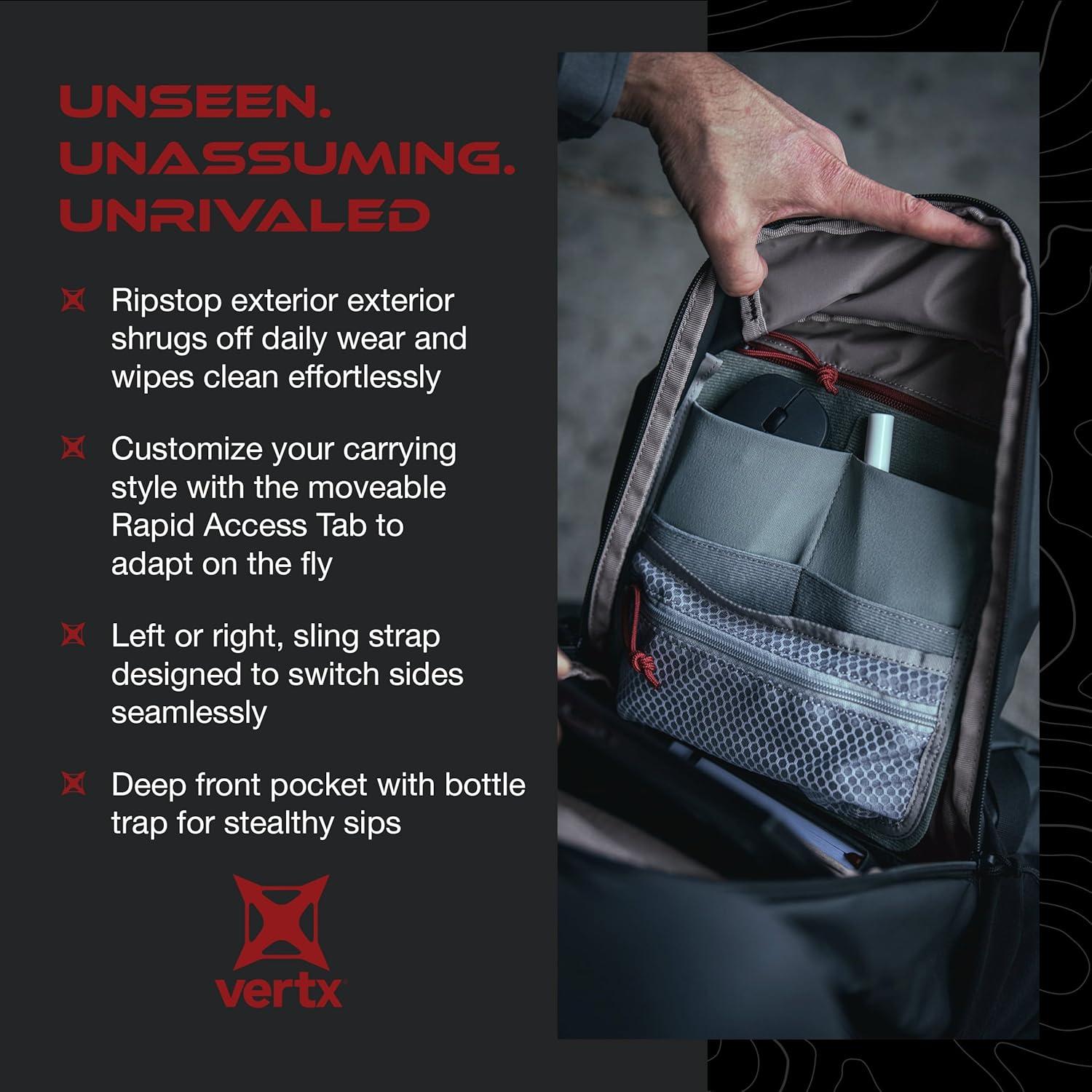 Bolsa Bandolera Táctica Vertx F1 VTX5304 10L Negra