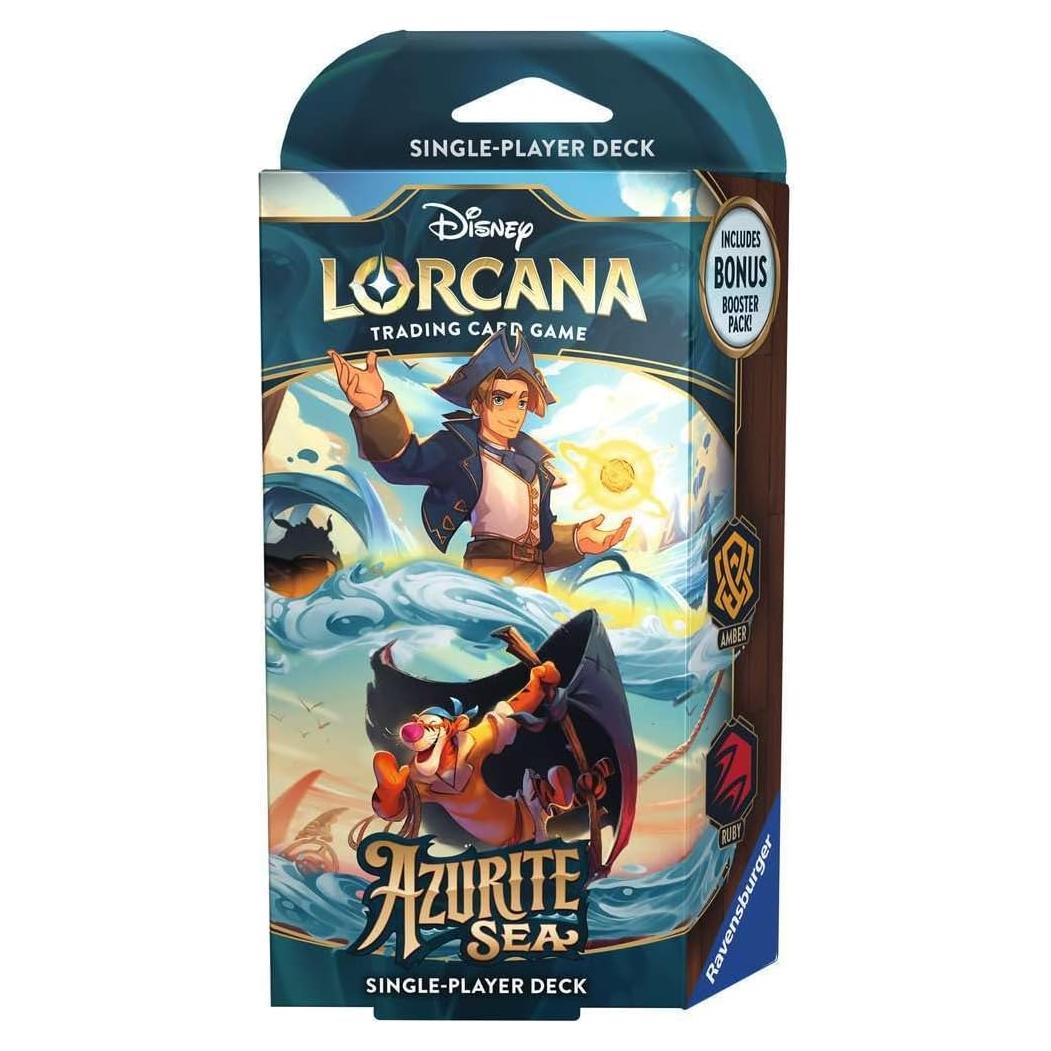 Mazo de Inicio Disney Lorcana Ravensburger Mar de Azurita 60 cartas