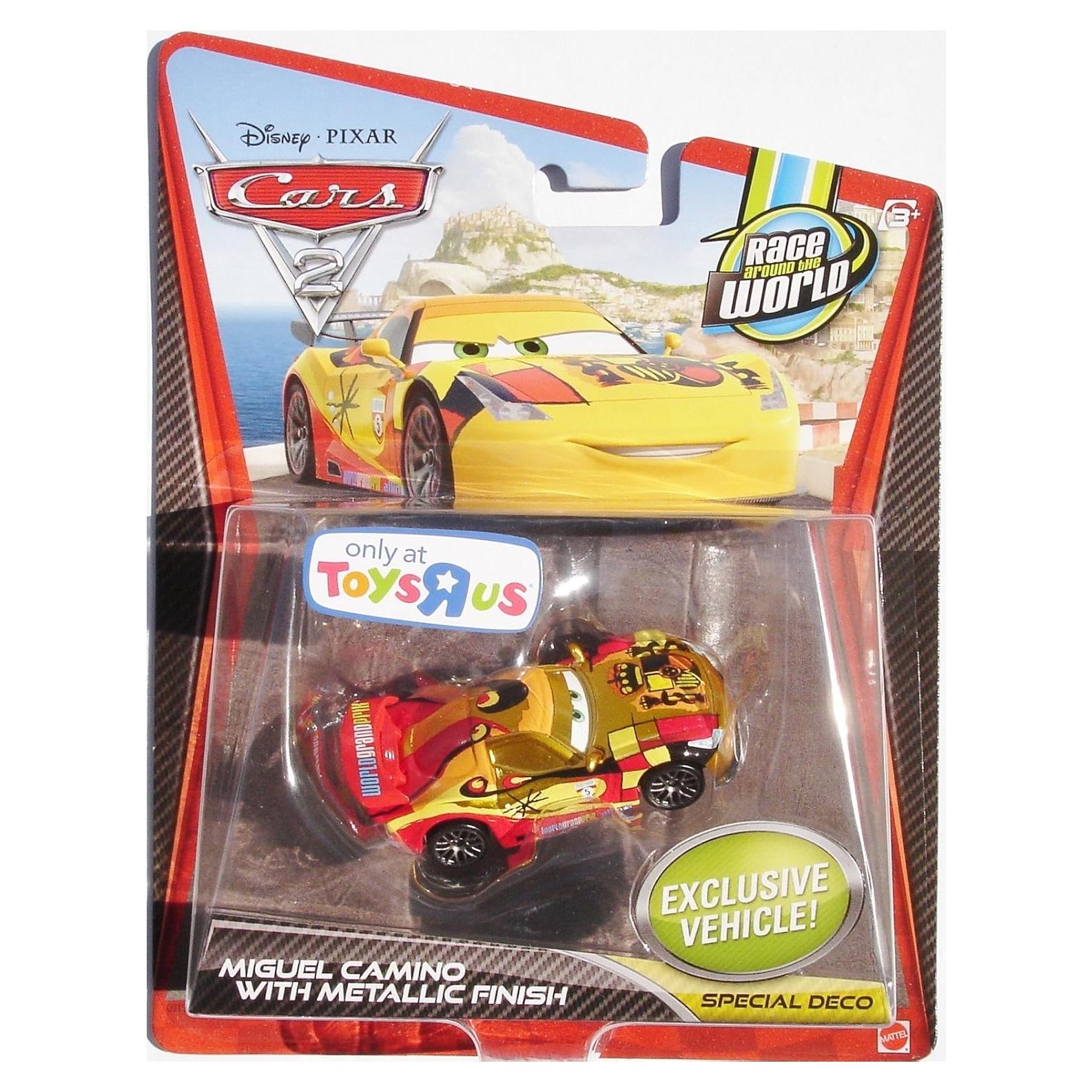 Coche a Escala 1:55 Disney Cars 2 Miguel Camino Metálico