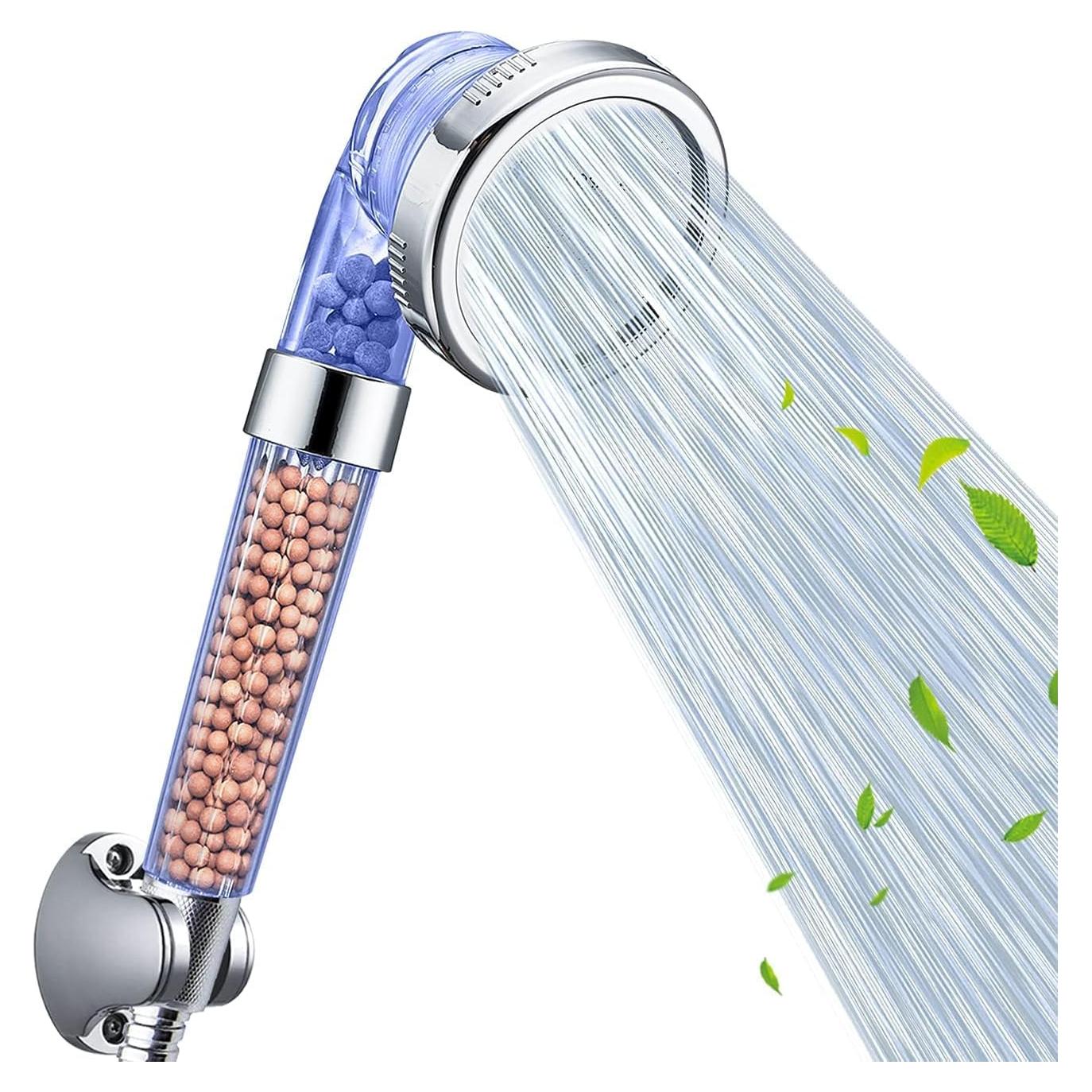 Cabezal de Ducha Nosame Alta Presión 3 Modos Filtrado Azul
