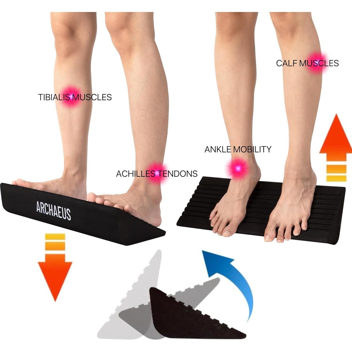 Tablero de Equilibrio ARCHAEUS para Estiramiento de Tobillos