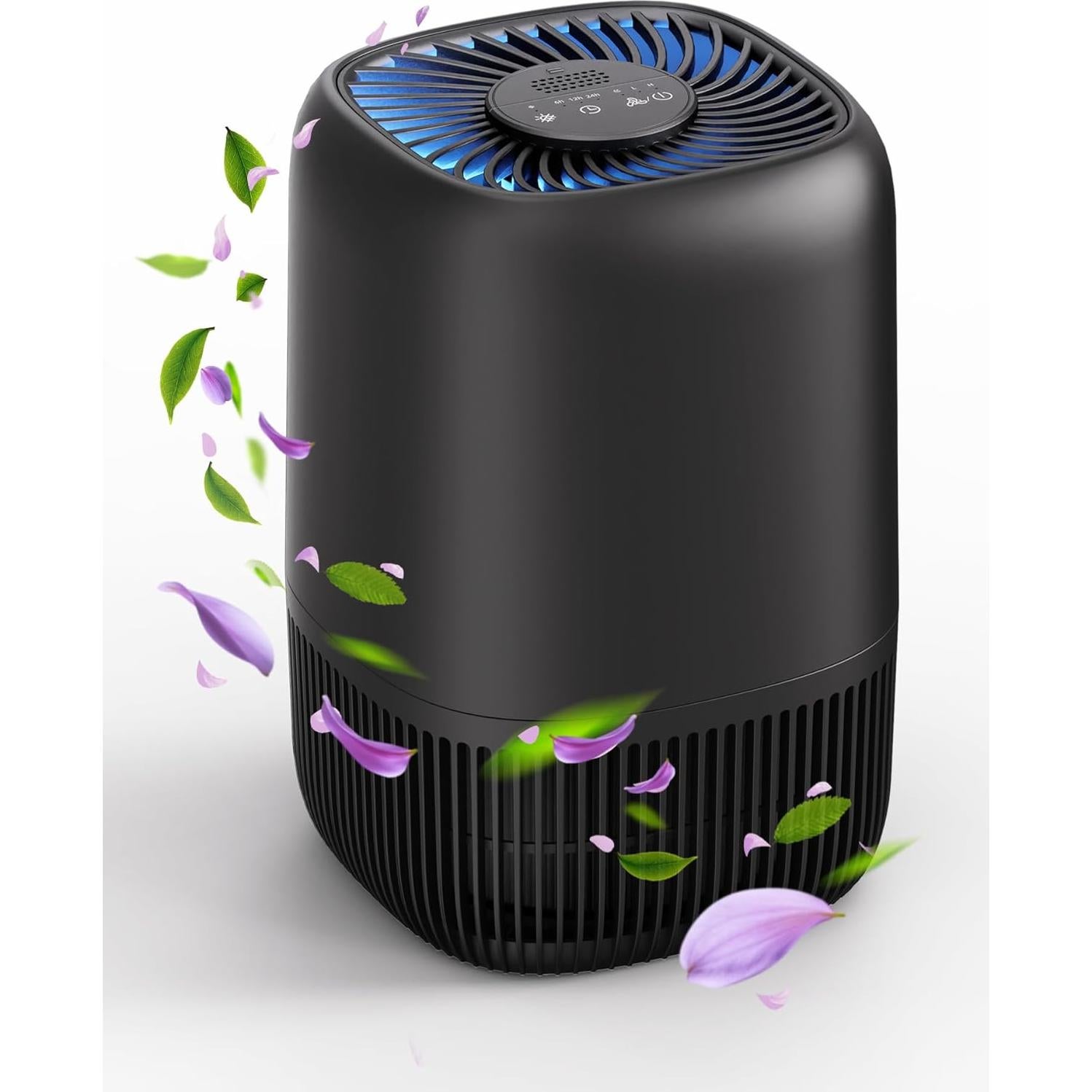 Purificador de Aire HEPA VOOPNU DH-JH12 Negro 99.97% 250 m²