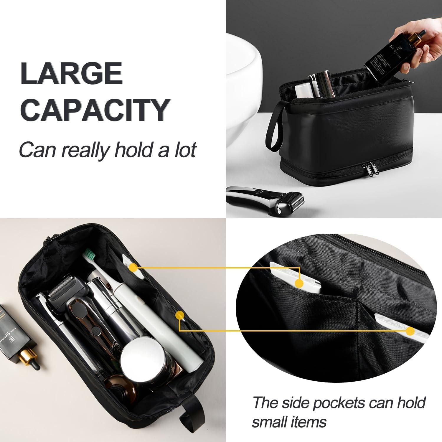 Bolsa de Aseo de Viaje Grande Impermeable TB009 Negra