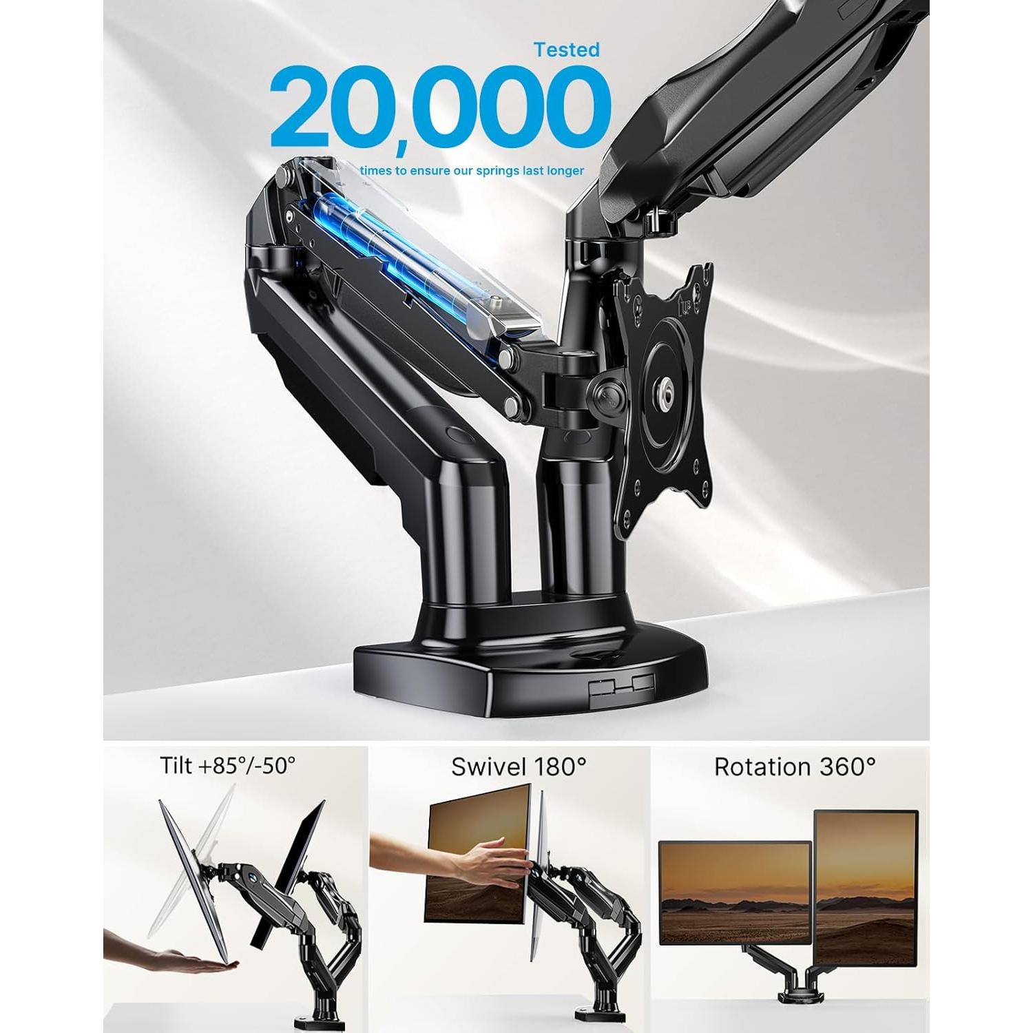 Soporte Doble Monitor HUANUO HNDS6 Ajustable 13-32" 2-9 kg