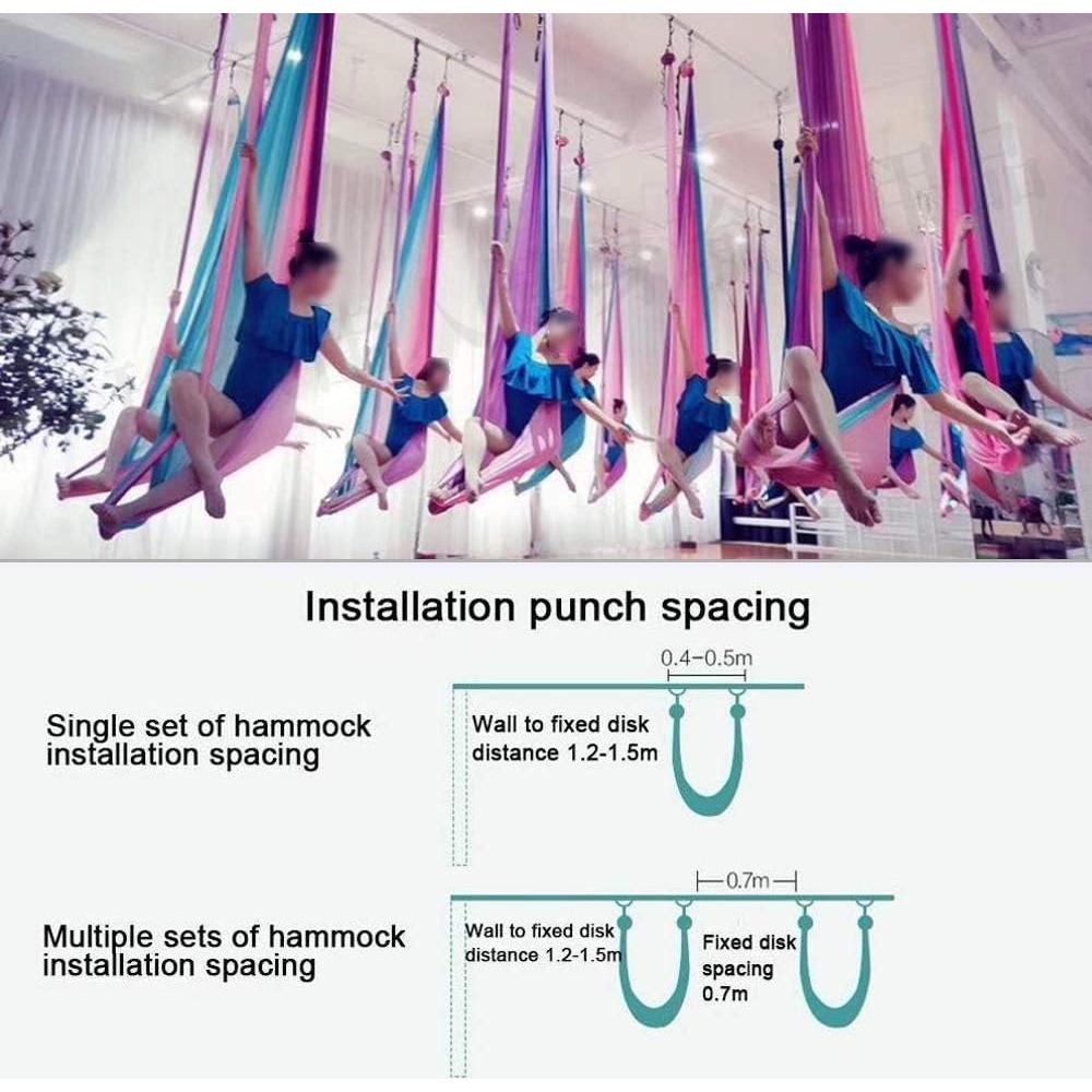 Hamaca Aérea Foser 5m x 2.8m para Yoga Antigravedad 300KG