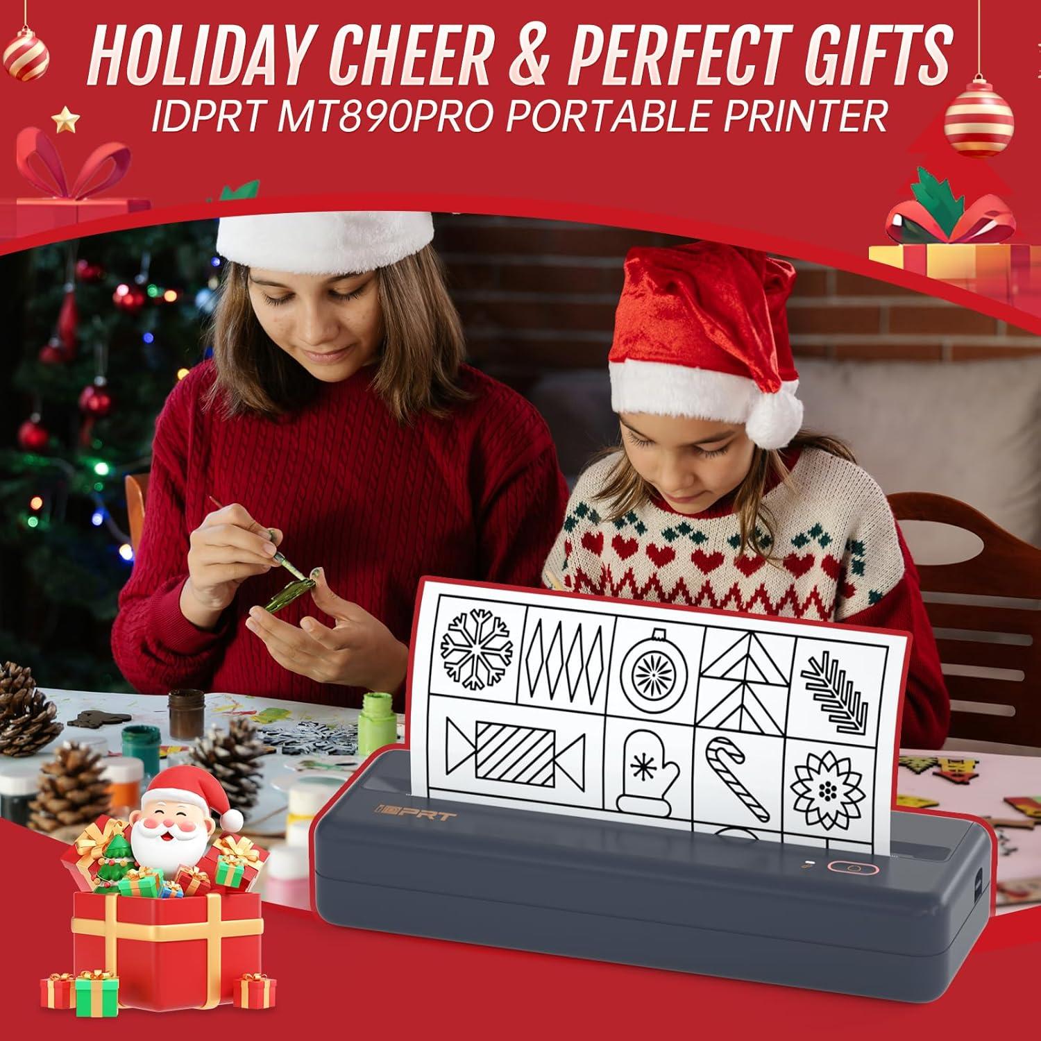 Impresora Térmica Portátil iDPRT MT890 Bluetooth A4 Sin Tinta