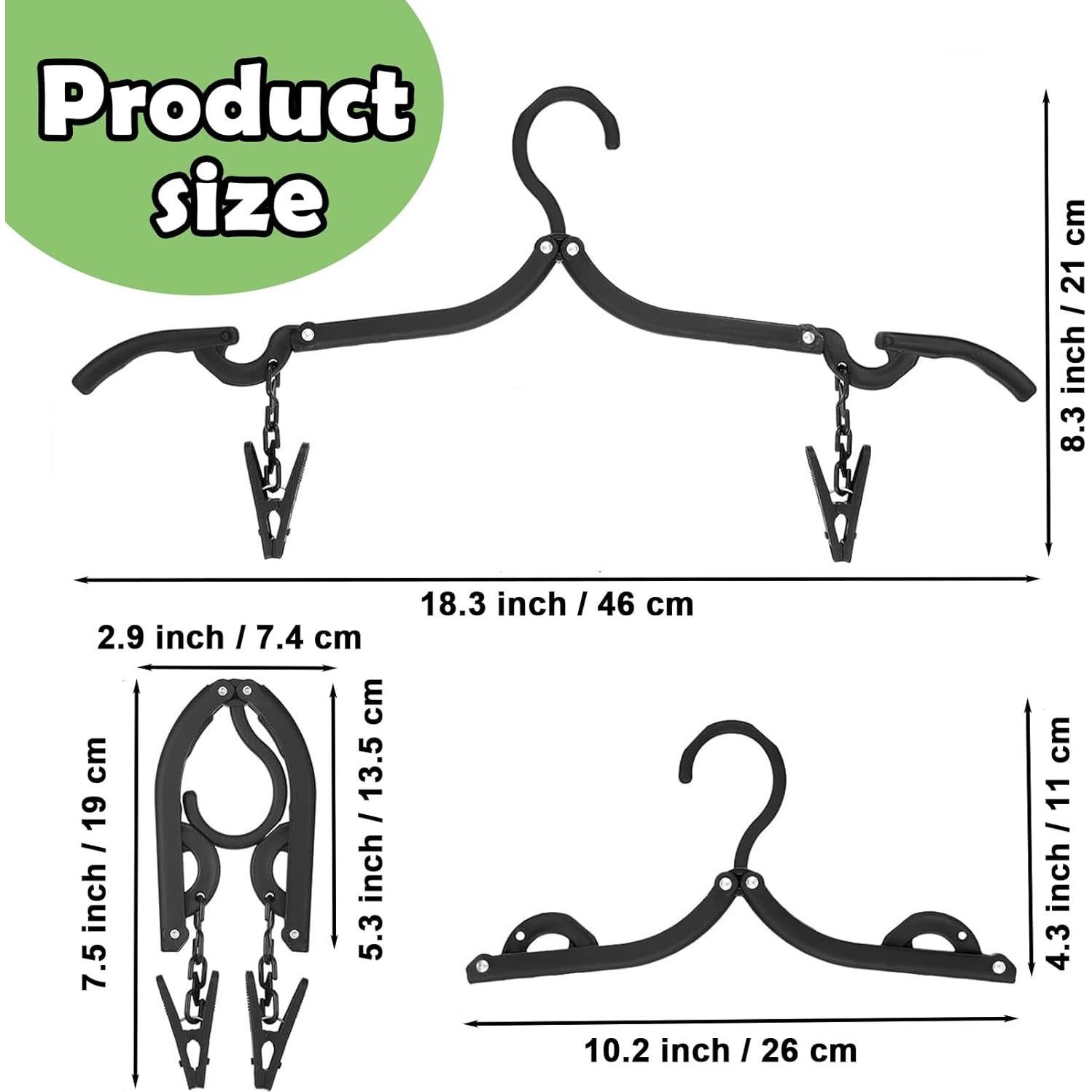 12 Perchas de Viaje Plegables Antideslizantes ddseexhe