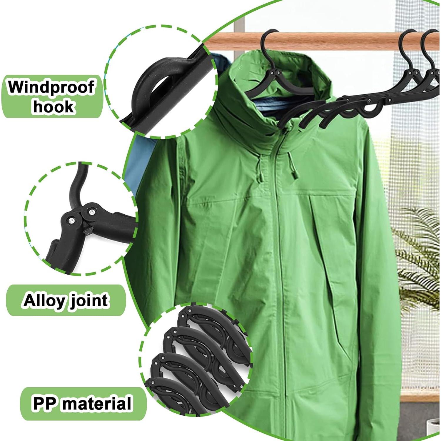 12 Perchas de Viaje Plegables Antideslizantes ddseexhe