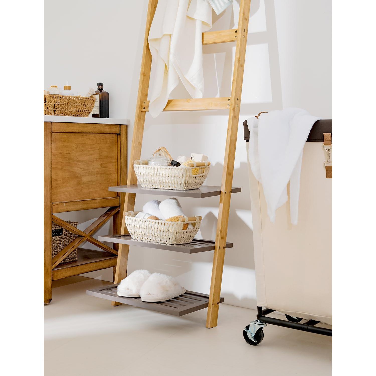 Cesta Redonda Beige StorageWorks de Papel - Set de 2