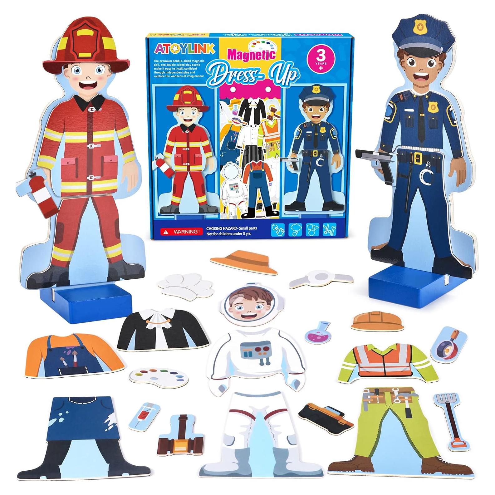 Conjunto de Muñecas Magnéticas Atoylink 40 Piezas Disfraces