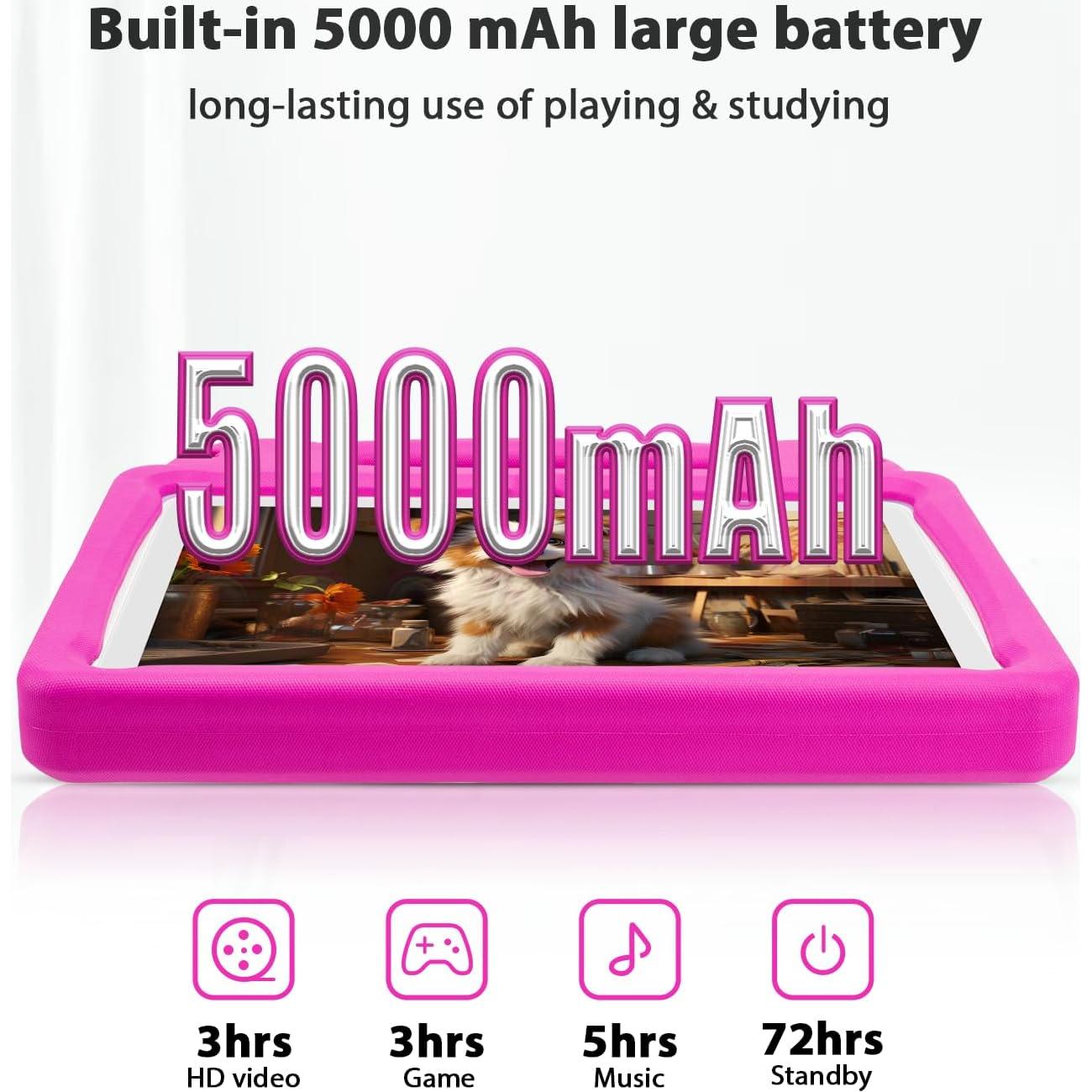 Tableta para Niños Paitanry R16PRO 10.1" HD 8GB RAM Rosa