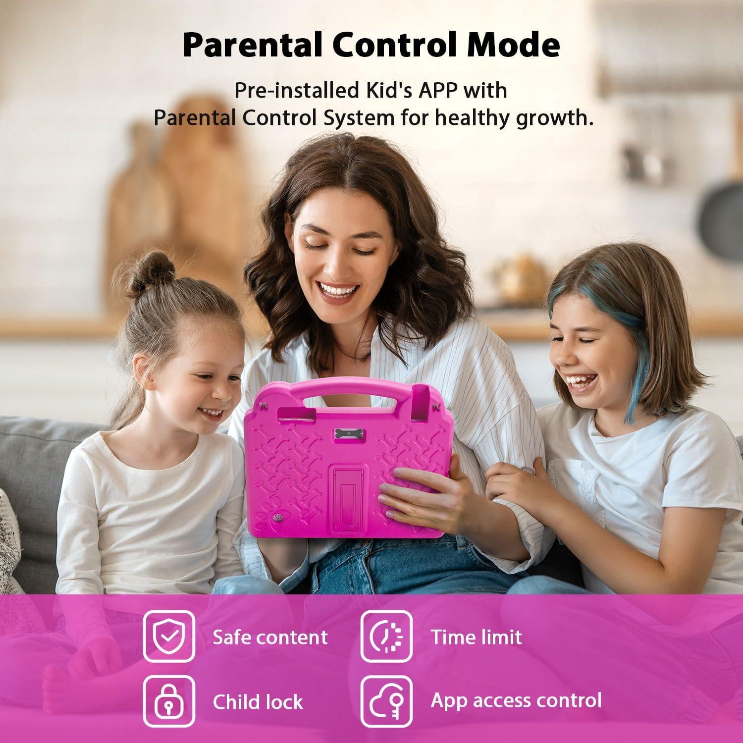 Tableta para Niños Paitanry R16PRO 10.1" HD 8GB RAM Rosa