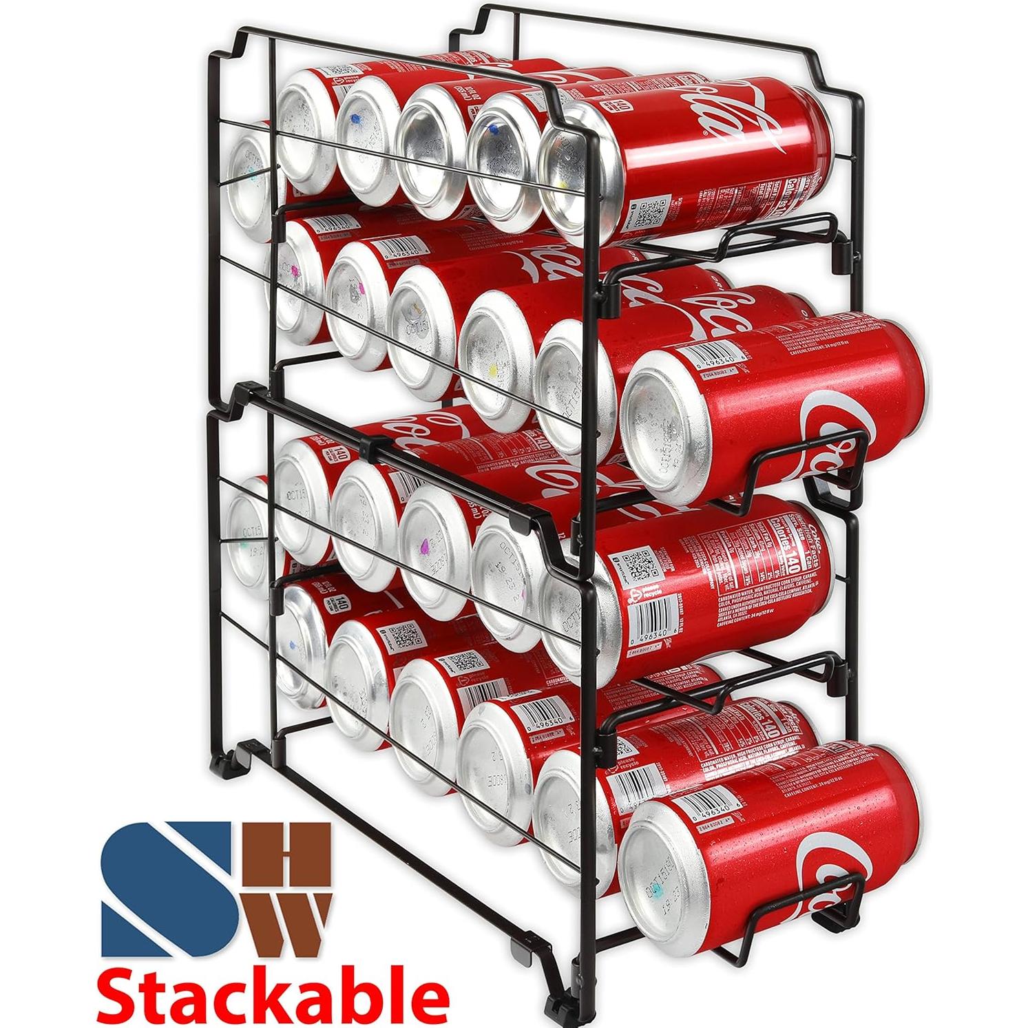 Organizador de Latas Apilable Simple Houseware Bronce - 2 Piezas